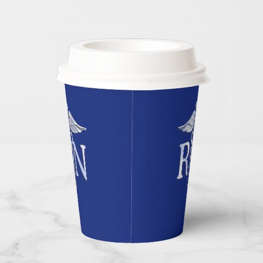 登録ナースRNカドゥセウスデザイン 紙コップ (右)