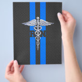 登録ナースRNカドゥセウス炭素繊維デコール チラシ (手)