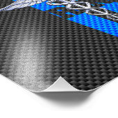 登録ナースRNカドゥセウス炭素繊維デコール フォトプリント            (角)