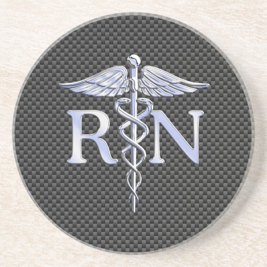 登録ナースRNカドゥセススネークデコール コースター (正面)
