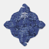 登録ナースRNシルバーカドゥセウス海軍迷彩柄 フェイバーボックス (折り畳みなし)