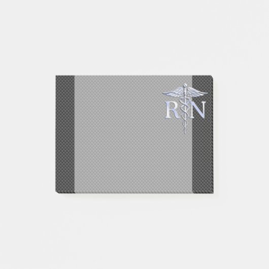 登録ナースRNシルバーカドゥセスヘビ ポストイット (正面)