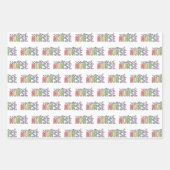 登録ナースRNナース卒業 ラッピングペーパーシート (正面)