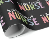 登録ナースRNナース卒業 ラッピングペーパー (ロールコーナー)