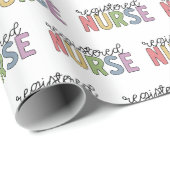 登録ナースRNナース卒業 ラッピングペーパー (ロールコーナー)