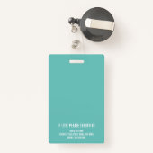 登録ナースRN写真テンプレート白と緑 バッジ (裏面リトラクタブル付き)