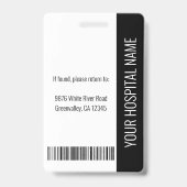 登録ナースRN医療写真ID作業 バッジ (裏面)