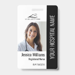 登録ナースRN医療写真ID作業 バッジ