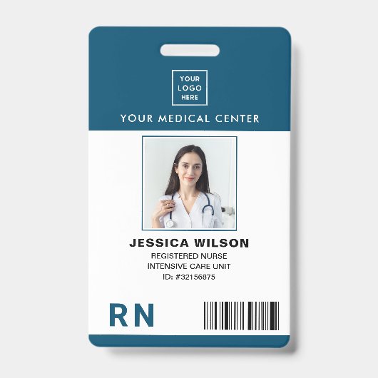 登録ナースRN医療IDバッジ バッジ (Front)