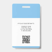 登録ナースRN医療IDブルーバッジ バッジ (裏面)