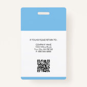 登録ナースRN医療IDブルーバッジ バッジ (裏面)