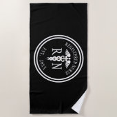 登録ナースRN卒業カスタム年 ビーチタオル (正面)