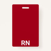 登録ナースRN従業員IDバッジ バッジ (裏面)