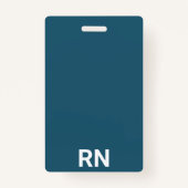 登録ナースRN従業員IDバッジ バッジ (裏面)