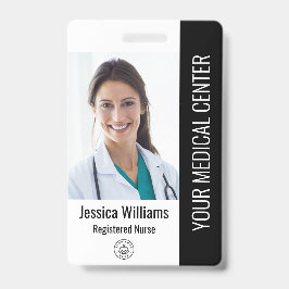 登録ナースRN従業員IDブラック バッジ