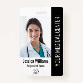 登録ナースRN従業員IDブラック バッジ