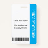 登録ナースRN従業員IDブルー バッジ (裏面)