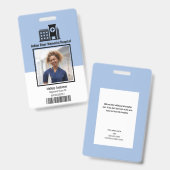 登録ナースRN病院ID写真バッジ バッジ (Front & Back)