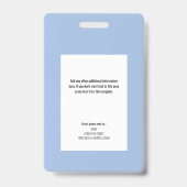 登録ナースRN病院ID写真バッジ バッジ (Back)