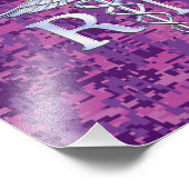 登録ナースRN Caduceus on Pink Camouflage フォトプリント (角)