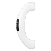 登録ナースRN Caduceus Snes on Black Decor セラミックキャビネット取っ手 (側面)