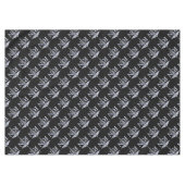 登録ナースRN Caduceus Snes on Black Decor テーブルクロス (正面(横))