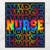 登録ナースRN CNA LPNナース看護スタッフ ワインラベル (シングルラベル)