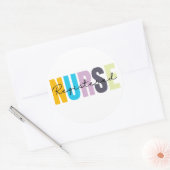 登録ナースRN CUTE ラウンドシール (封筒)