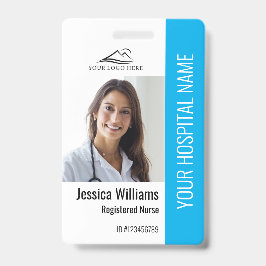 登録ナースRN Medical Blue写真ID作業 バッジ