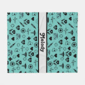 登録パーソナライズされたナース フリースブランケット (正面(横))