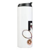 登録パーソナライズされたナースRNモノグラムピンク タンブラー (回転左)