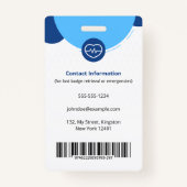 登録パーソナライズされたナースRN写真名 バッジ (裏面)