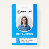 登録パーソナライズされたナースRN写真 バッジ (正面)