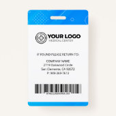 登録パーソナライズされたナースRN写真 バッジ (裏面)