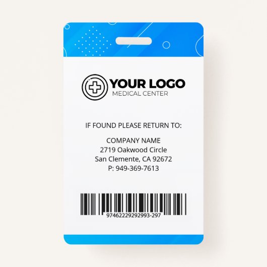 登録パーソナライズされたナースRN写真 バッジ (裏面)