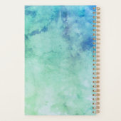 登録パーソナライズされたRNティール(緑がかった色)ブルーメディカル プランナー手帳 (裏面)