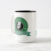 登録モダンナースRNバッパーソナライズされたジロゴ ツートーンマグカップ (正面左)