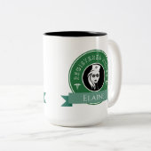 登録モダンナースRNバッパーソナライズされたジロゴ ツートーンマグカップ (正面右)