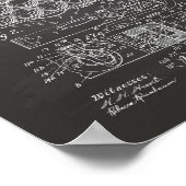 登録三角形1910特許芸術 – Chalkboard ポスター (角)