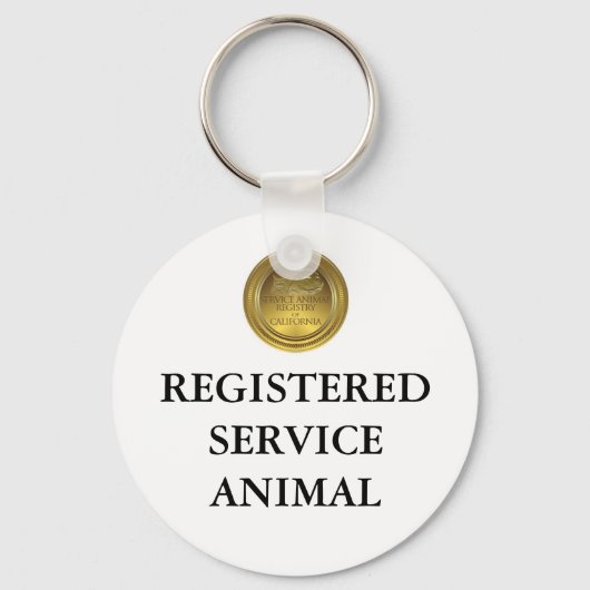 登録事業動物ラベル又はキーチェーン キーホルダー (正面)