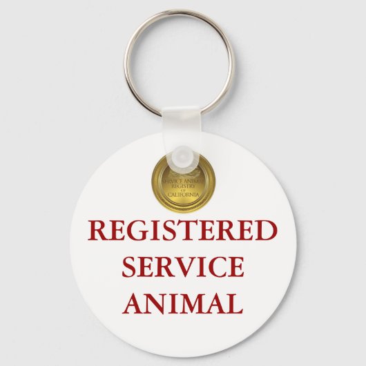 登録事業動物ラベル キーホルダー (正面)