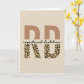 登録栄養士チーテプリントRDギフト カード (黄色い花)