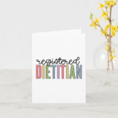 登録栄養士数々の色RDギフト カード (黄色い花)