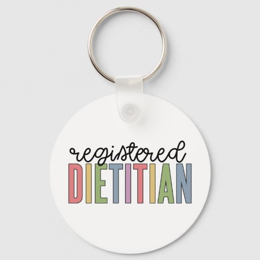 登録栄養士数々の色RDギフト キーホルダー (正面)
