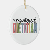 登録栄養士数々の色RDギフト セラミックオーナメント (右)