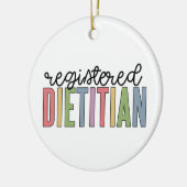 登録栄養士数々の色RDギフト セラミックオーナメント (左)