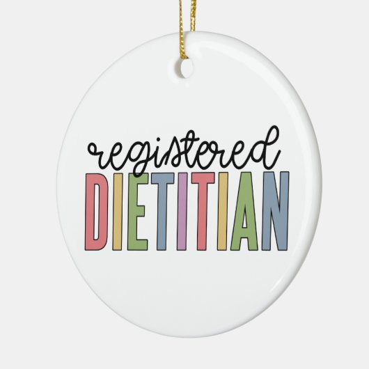 登録栄養士数々の色RDギフト セラミックオーナメント (左)