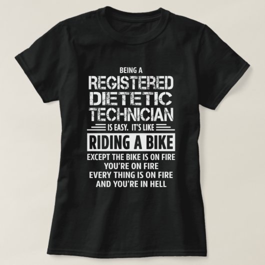 登録栄養士 Tシャツ (デザイン正面)