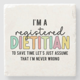 登録栄養士RD間違ったギフトおもしろいなし ストーンコースター