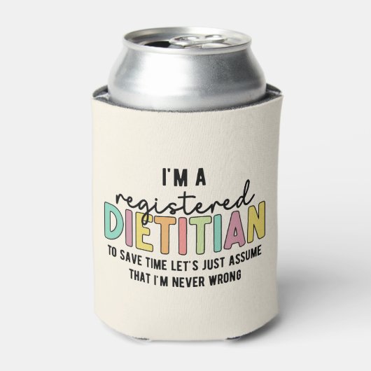 登録栄養士RD間違ったギフトおもしろいなし 缶クーラー (缶正面)